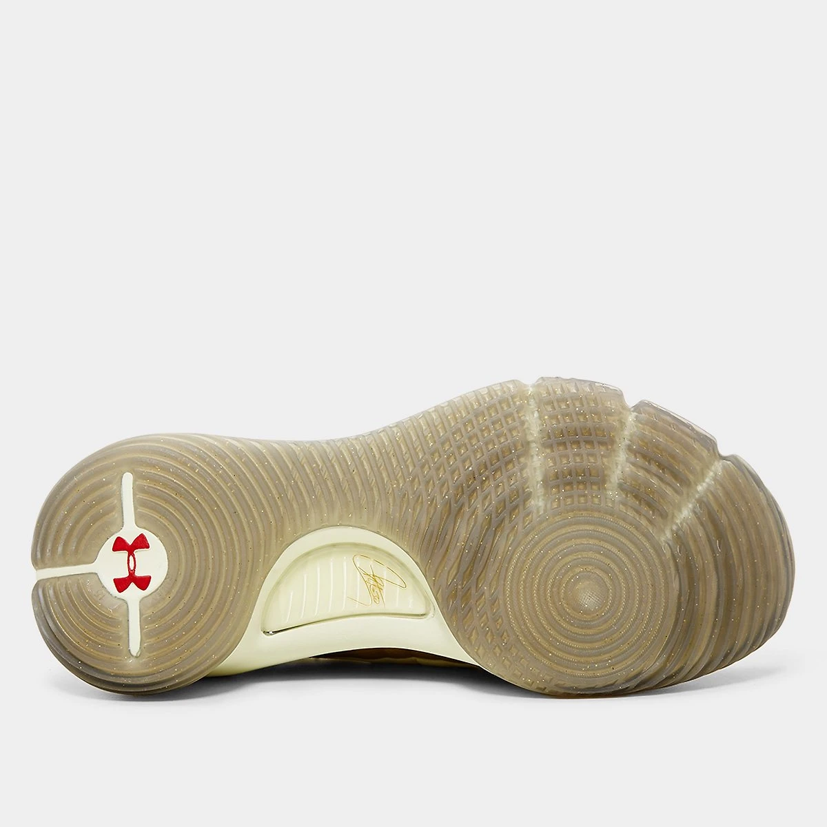 Miniatura Tênis Under Armour Curry 4 Amarelo+Vermelho - 40