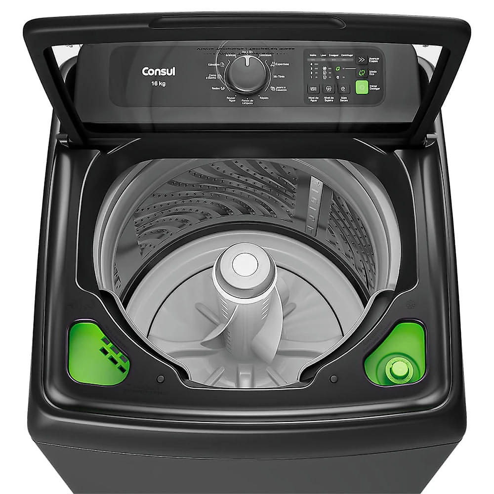 Máquina de Lavar 16Kg Platinum com Modo Eco CWN16A9 Consul Cinza - 110V