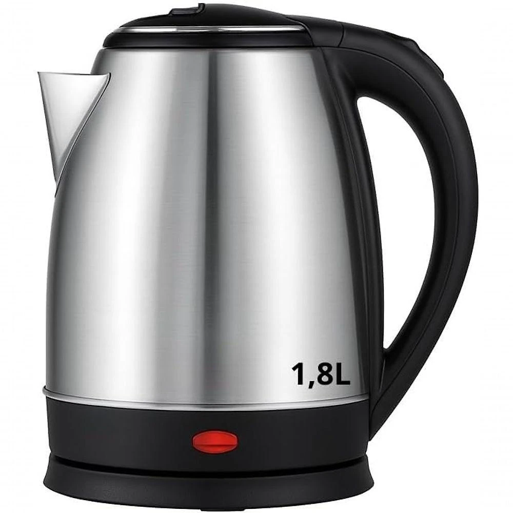 Chaleira Elétrica Inox 1,8L Preta sem Fio Desligamento Automático 110V