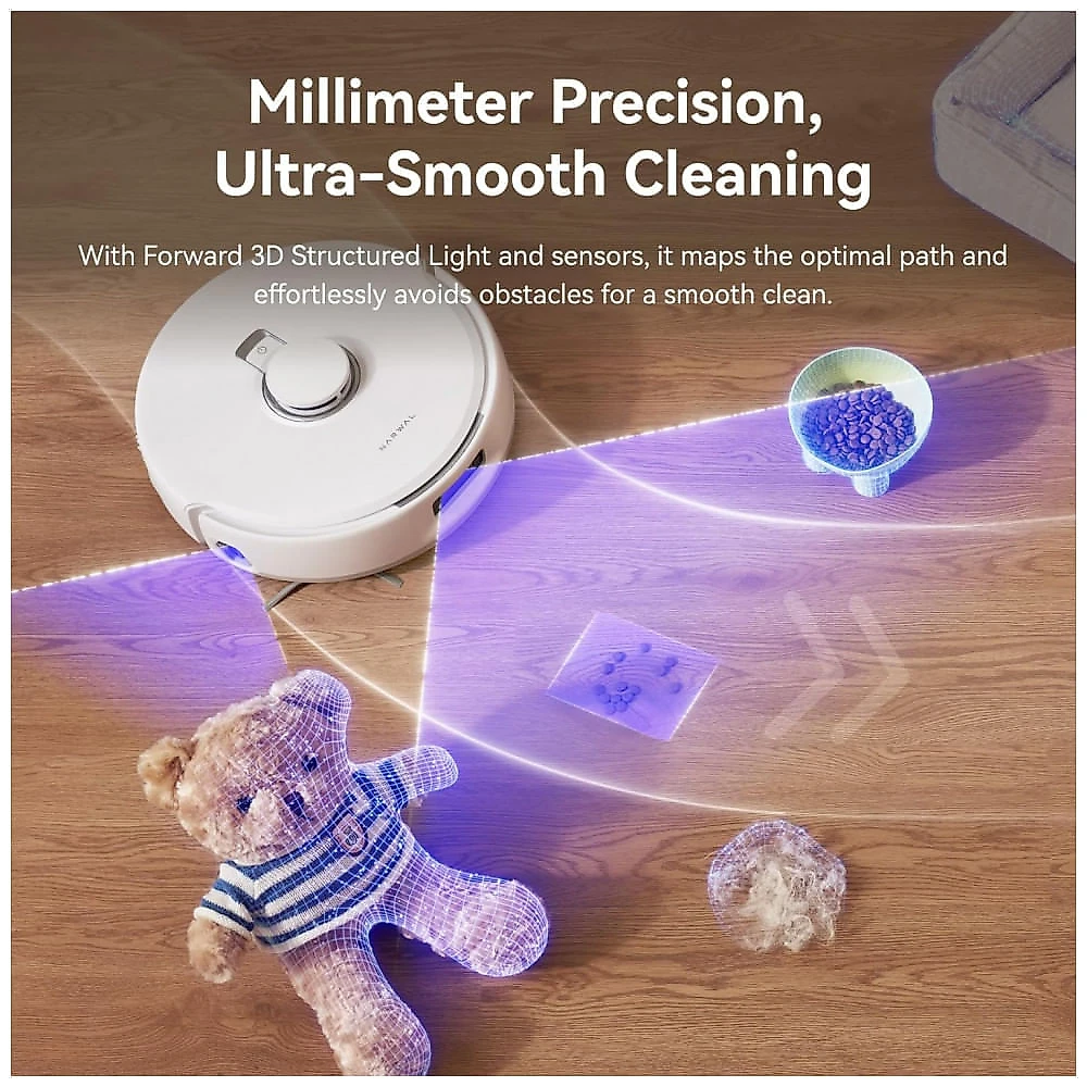 Robô Aspirador e Mop NARWAL Freo X10 Pro Branco 11.000Pa Sucção Auto Esvaziamento Base com Secagem