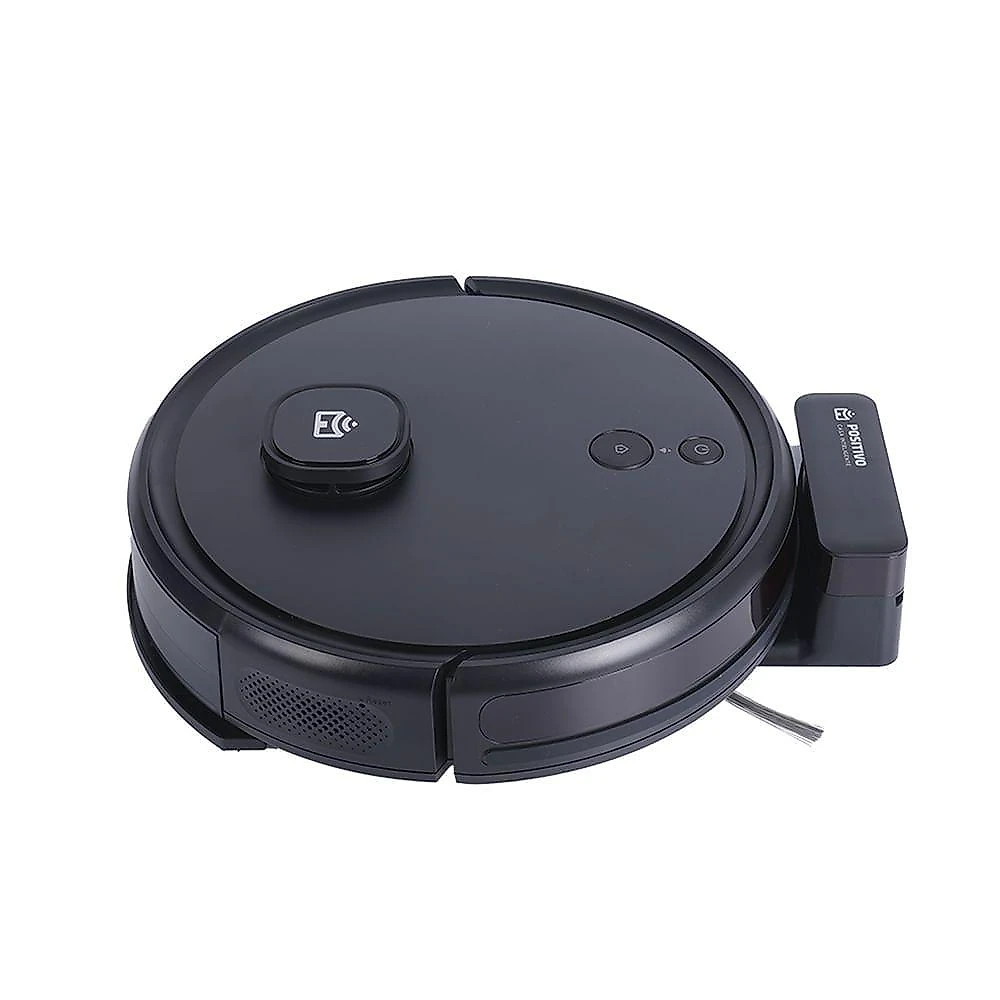 Robô Aspirador Smart Wi-Fi Autolimpante PRA2000 Positivo - Aspira, Passa Pano, Retorna à Base e Mapeamento Inteligente