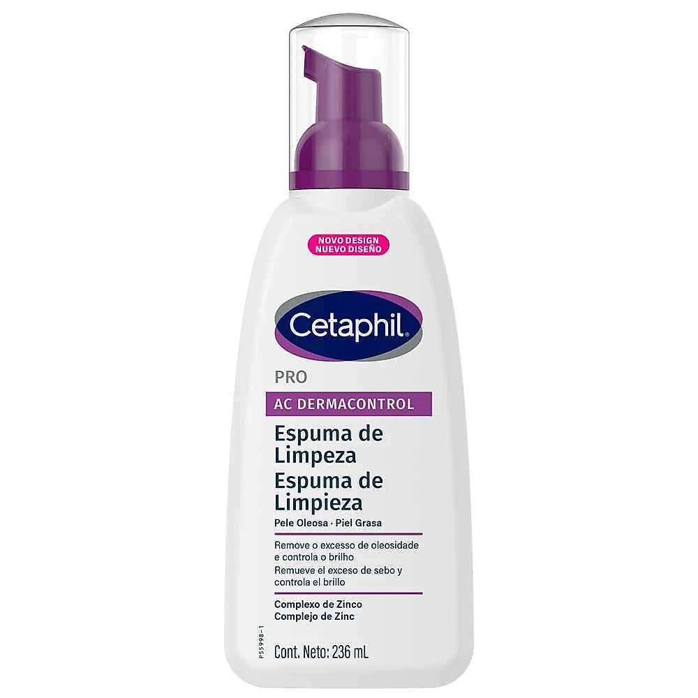 Espuma de limpeza facial cetaphil pro ac control 236ml