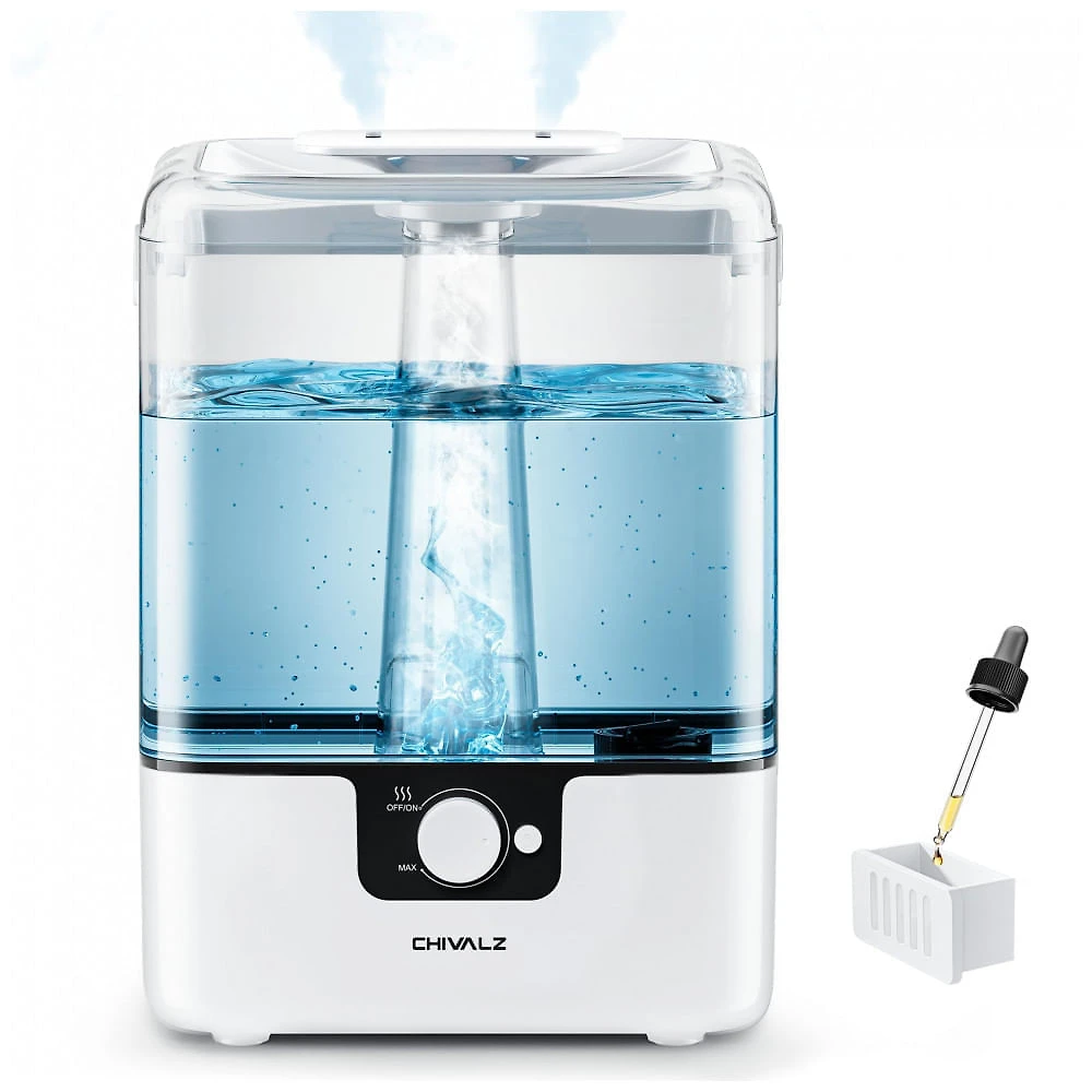 Umidificador CHIVALZ Branco 6L Difusor de Óleos Essenciais YZY6001-KC