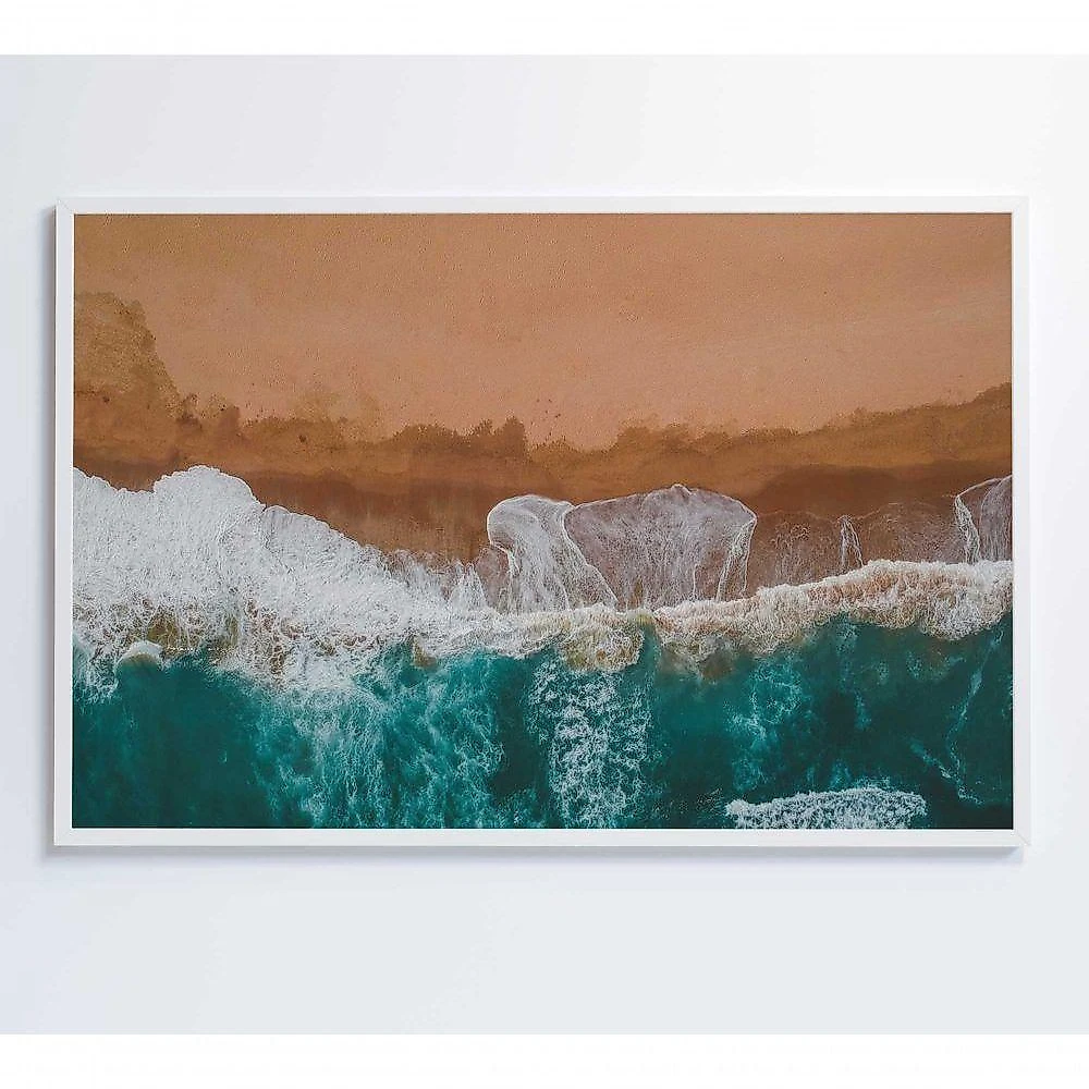Quadro Praia 3 60x40 Cm Tecido Canvas