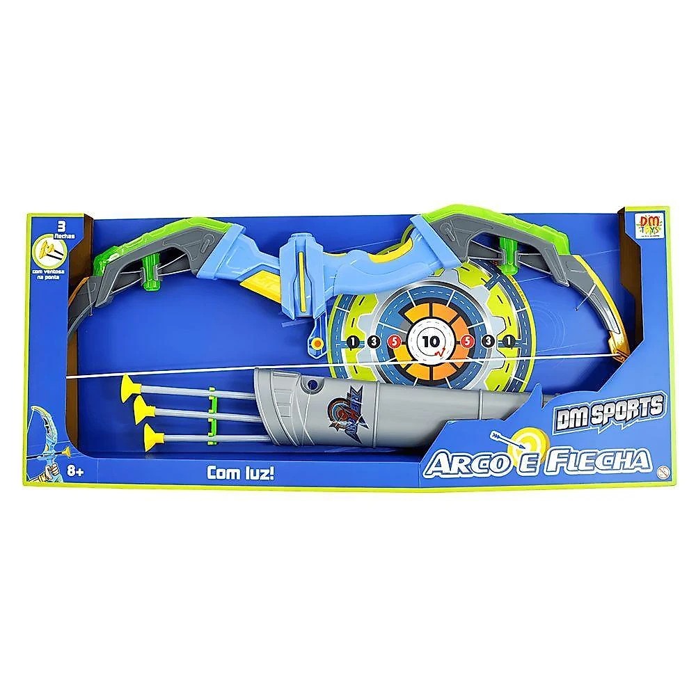 Arco E Flecha Sports Infantil C- Luzes- Dm Toys