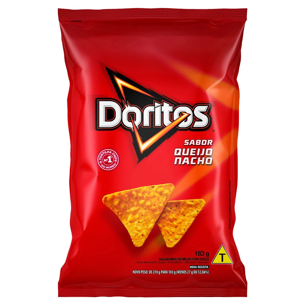 Doritos Elma Chips Sabor Queijo Nacho 183g