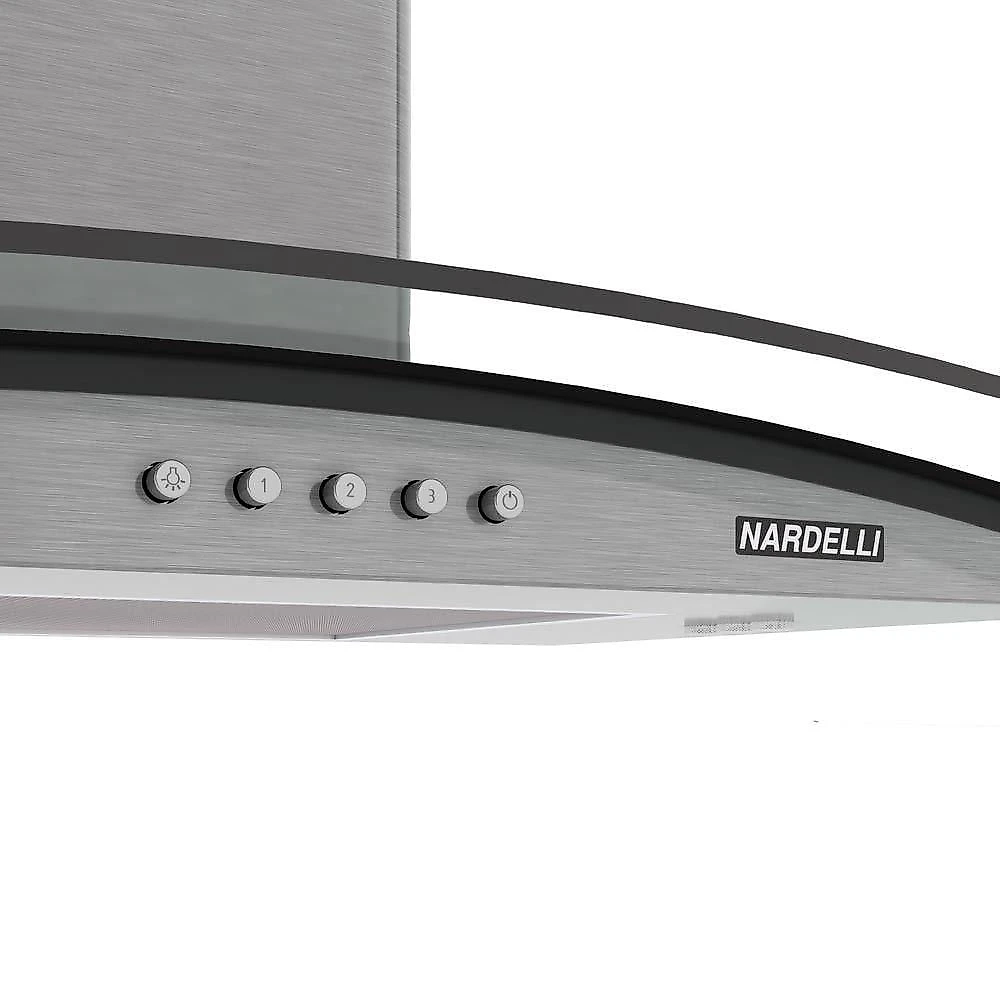 Coifa De Parede Clean Vidro Curvo 80cm 140w 110v 110V