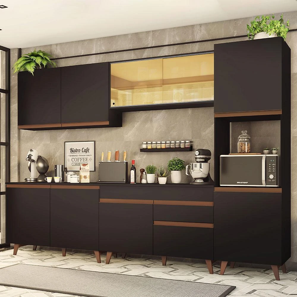 Armário de Cozinha Completa 300cm Reims Madesa 01