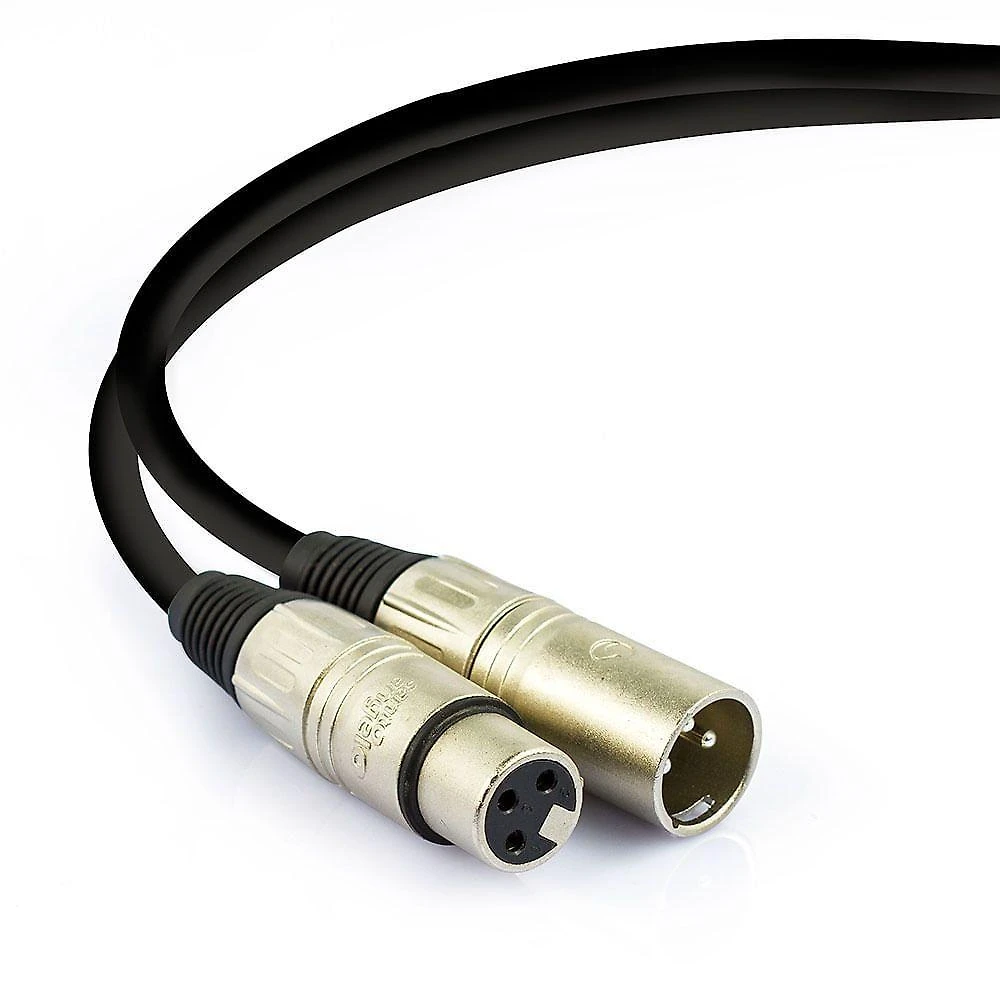 Cabo De Microfone Balanceado Xlr Macho Para Xlr Femea Santo Angelo - 90 Metros