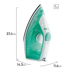 Ferro de Passar a Vapor Base Cerâmica com Spray Electrolux Easyline SIE70 Verde 110V