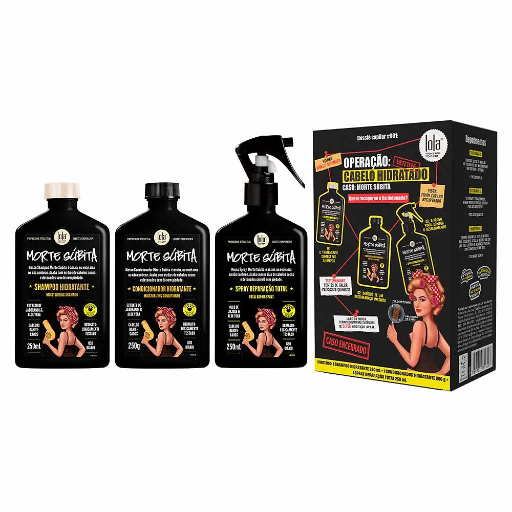 Kit Lola From Rio Morte Súbita - Shampoo + Condicionador + Spray
