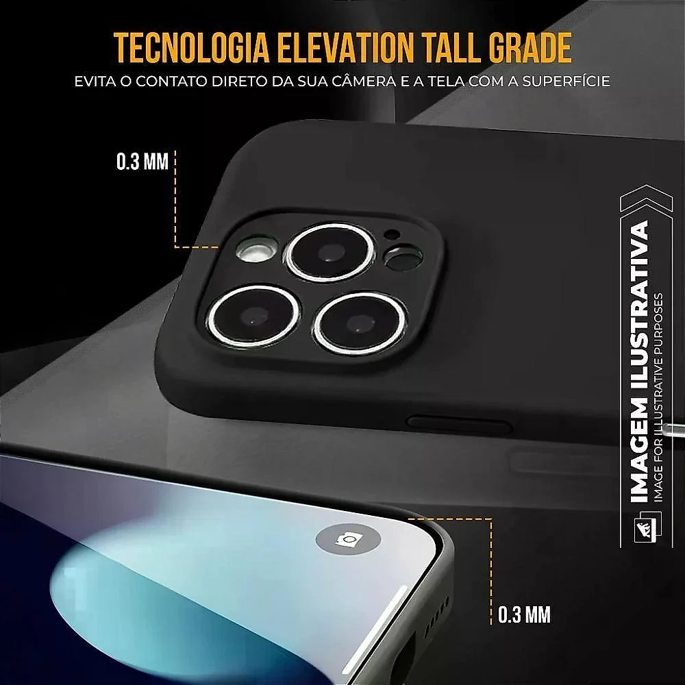 Capa para Celular Gshield para Iphone 17 com Proteção Contra Quedas e Arranhões, Silicone