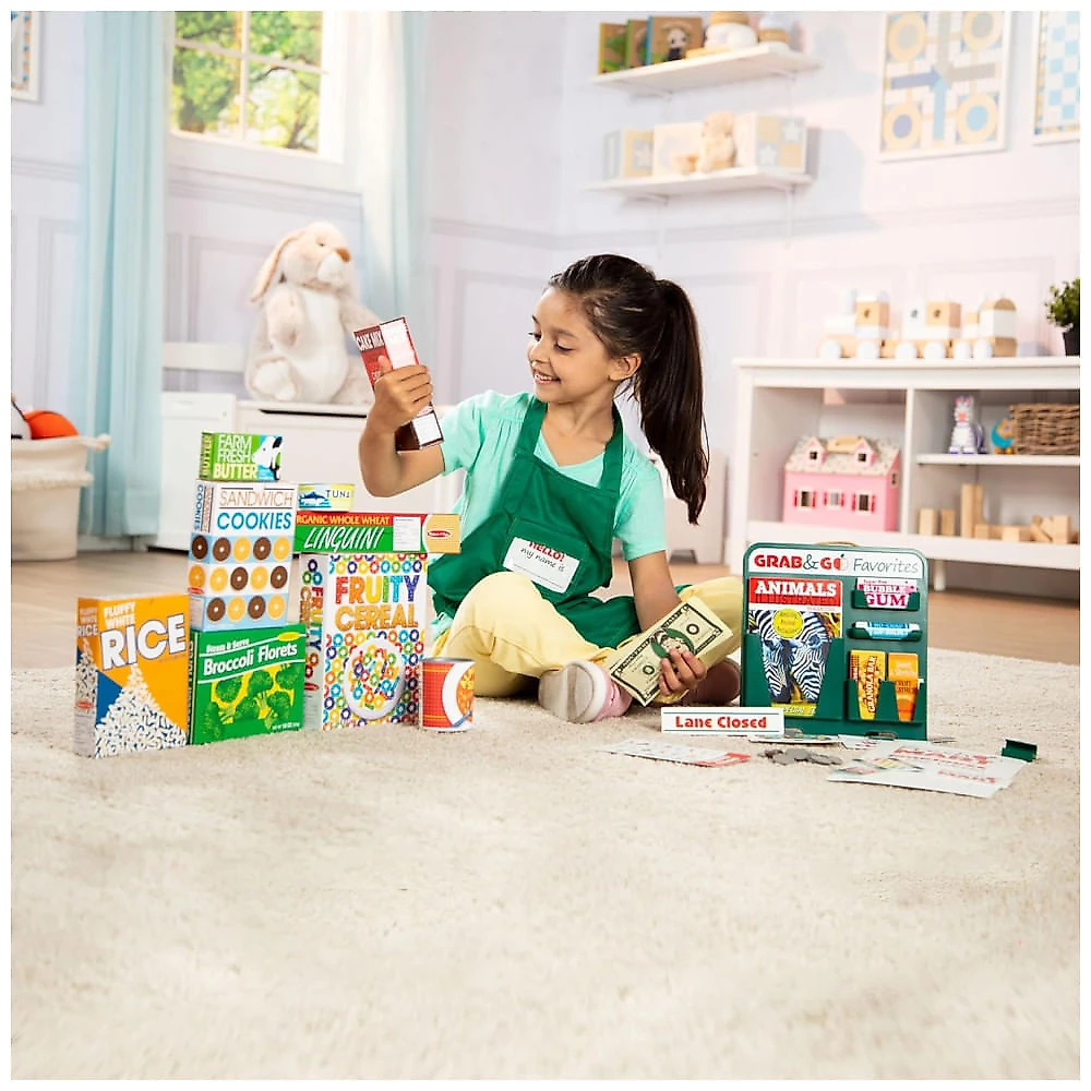 Kit Mercearia Infantil Fresh Mart, Perfeito para Brincadeiras de Faz de Conta, Tema Compras para Crianças Acima de 3 ...
