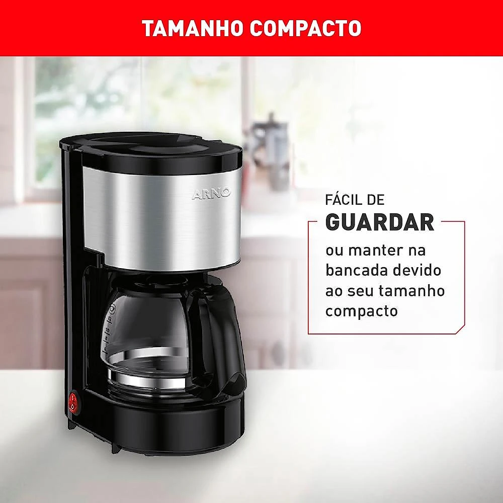 Cafeteira Elétrica Arno Perfectta Inox 0,6L CFPI 127V 127V