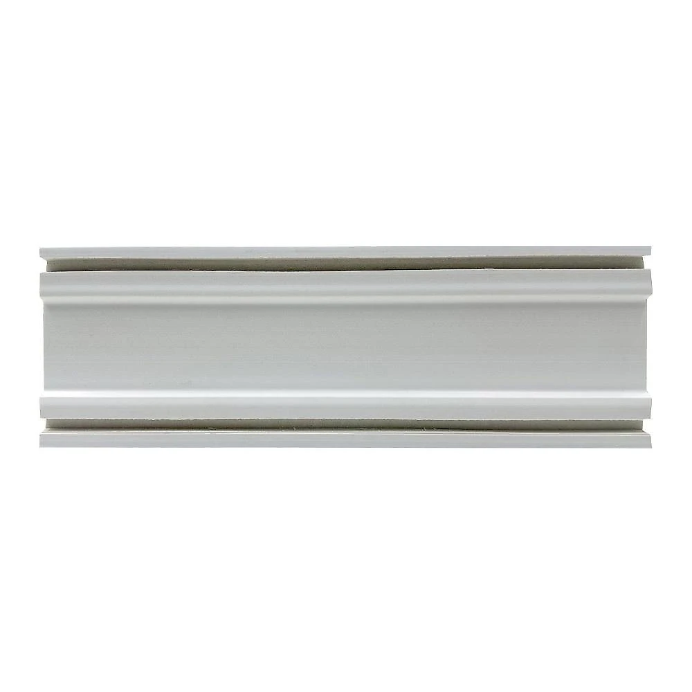 Rodapé de Poliestireno Liso Cinza 10cm x 2,40m Rende 2,40 Metros Cinza