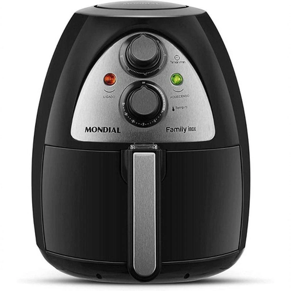 Fritadeira Eletrica Mondial Family Inox NAF03i-4L Preto 220V