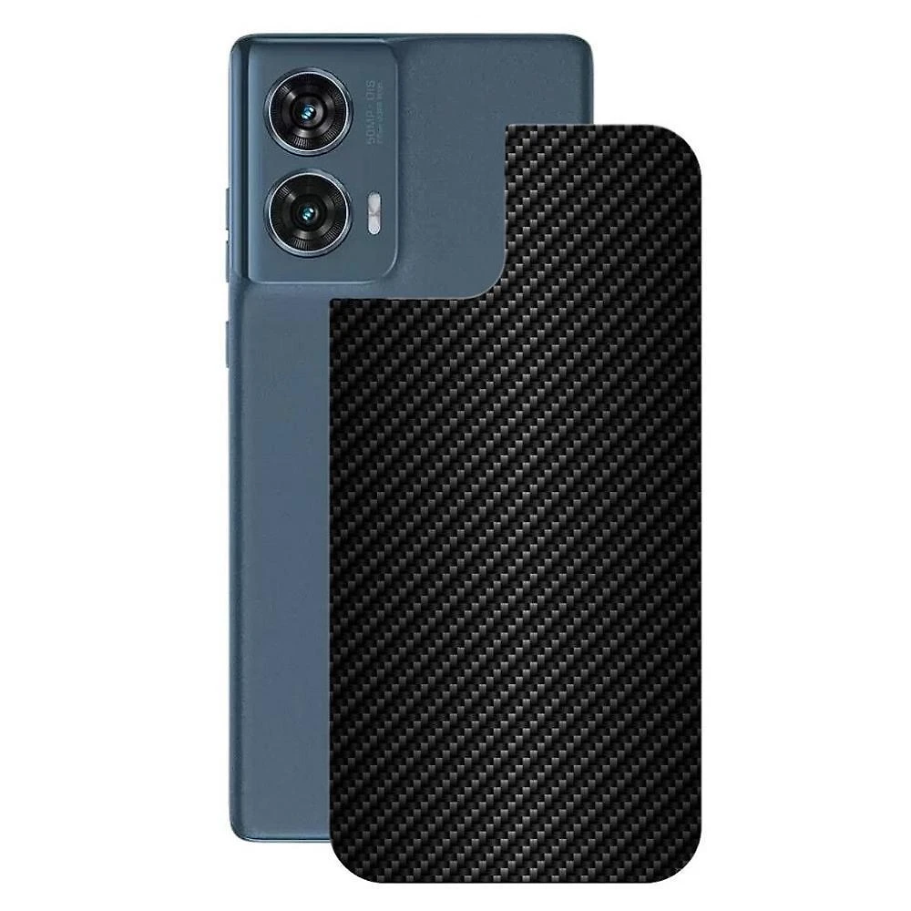 Película Para Motorola Moto Edge 50 Fusion 5g - Traseira De Fibra De Carbono Preta - Gshield