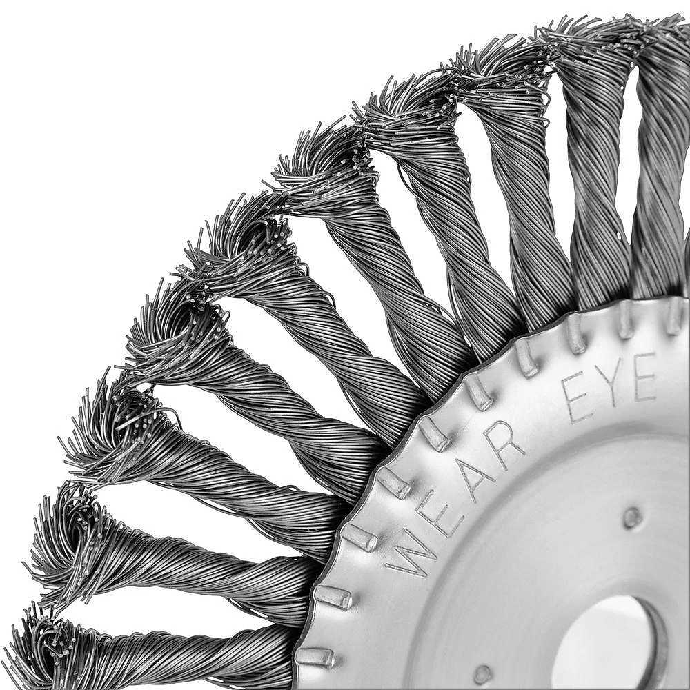 Escova para Esmerilhadeira 746389 Fio Torcido Prata MTX 200MM 6000 RPM