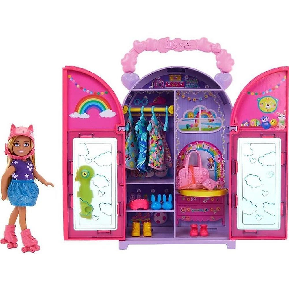 Boneca Barbie Family Closet da Chelsea 15 Peças 4 Looks Mattel