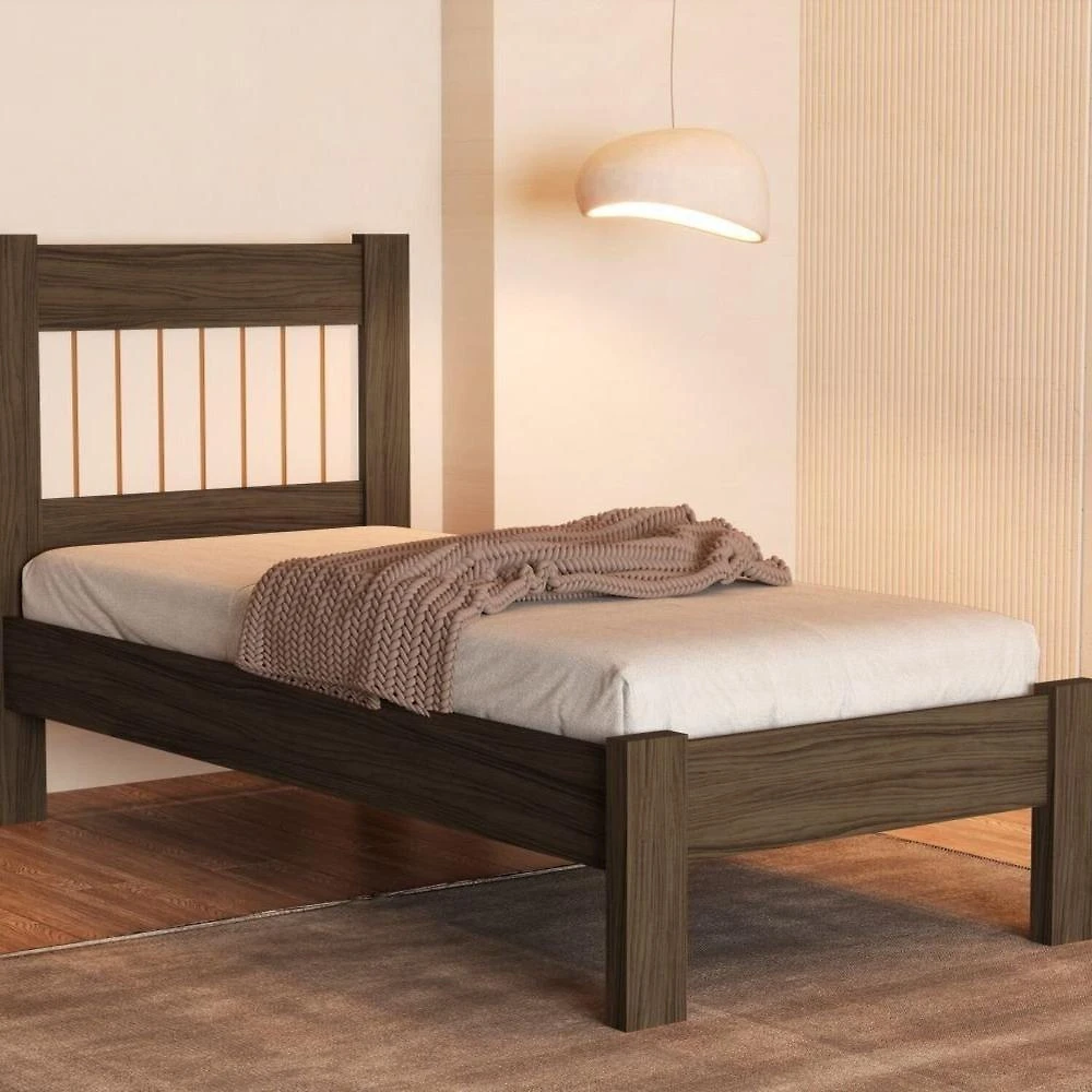 Cama Solteiro para Quarto em Mdf Bela Soft