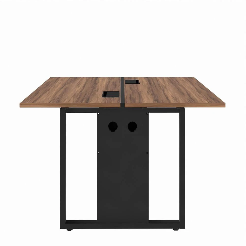 Miniatura Plataforma Dupla Acoplar Pé Quadro Espresso Móveis Marrom/Preto