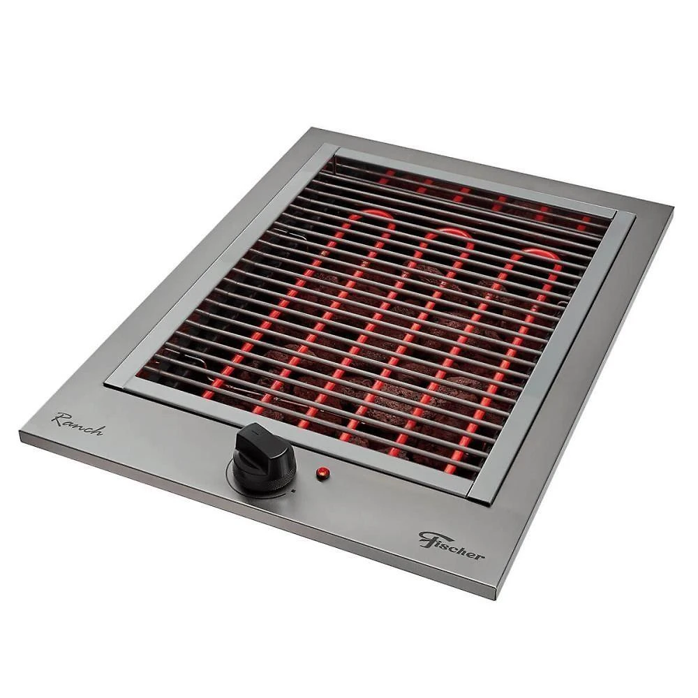 Churrasqueira Elétrica Cooktop Fischer Ranch Com Pedras Vulcânicas 220V 31613(81800)