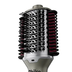 Escova Secadora Philco PES30 1300W 4 em 1 Cerâmica Bivolt Prata Cromado
