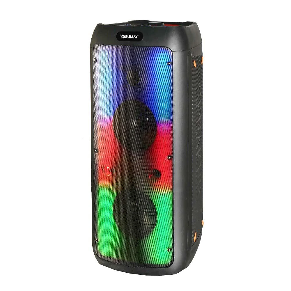 Caixa de Som Acústica 800W Bluetooth LightBox Sumay Preta