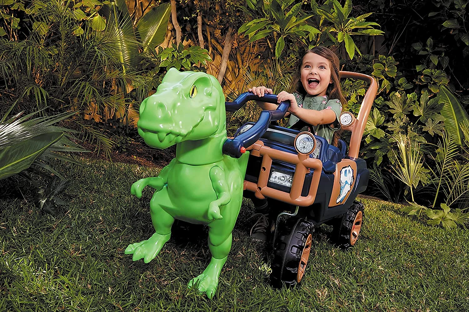 Little Tikes Quadriciclo de Passeio para Crianças de 2 a 5 Anos T Rex Verde