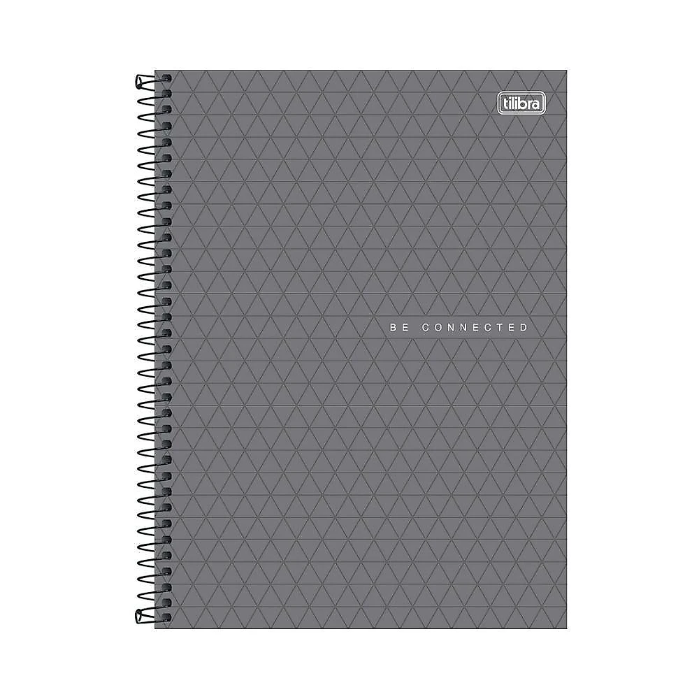 Caderno Espiral Capa Plástica 1 Matéria - 80 Folhas - Connect Neon Masculino - Tilibra