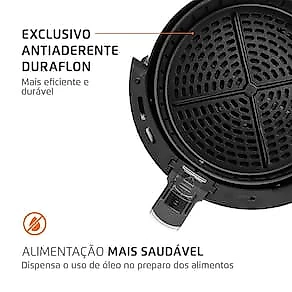 Fritadeira Elétrica Sem Óleo Air Fryer Mondial New Pratic AF31 3,5 L – Preto 110V