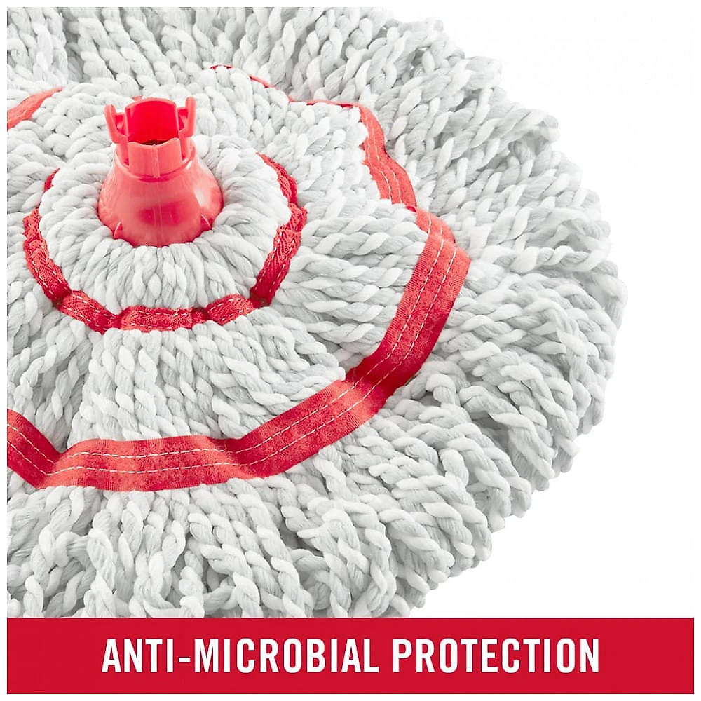 Mop Esfregão Lavável com Espremedor Embutido e 2 Refis de Microfibra, Rubbermaid