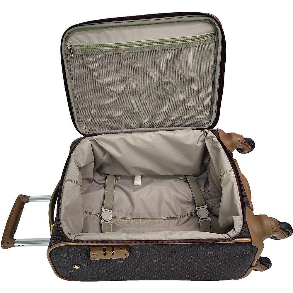 Mala De Viagem 10kg Pequena De Bordo Com Porta Notebook E Rodas 360o - Munique Gold - Lansay Café