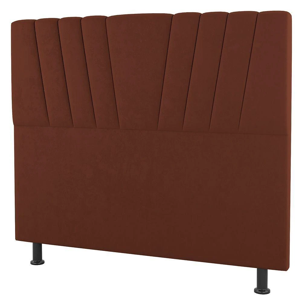 Cabeceira Cama Box Casal Dublin 140cm Suede Terracota - Abmaza
