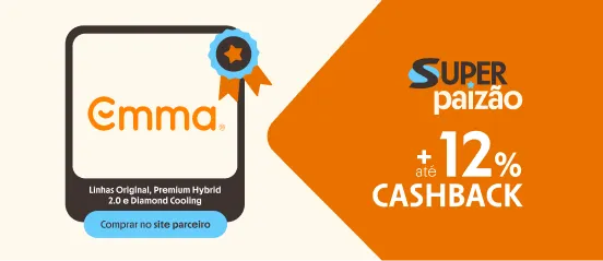 EMMA COM ATÉ 12% DE CASHBACK