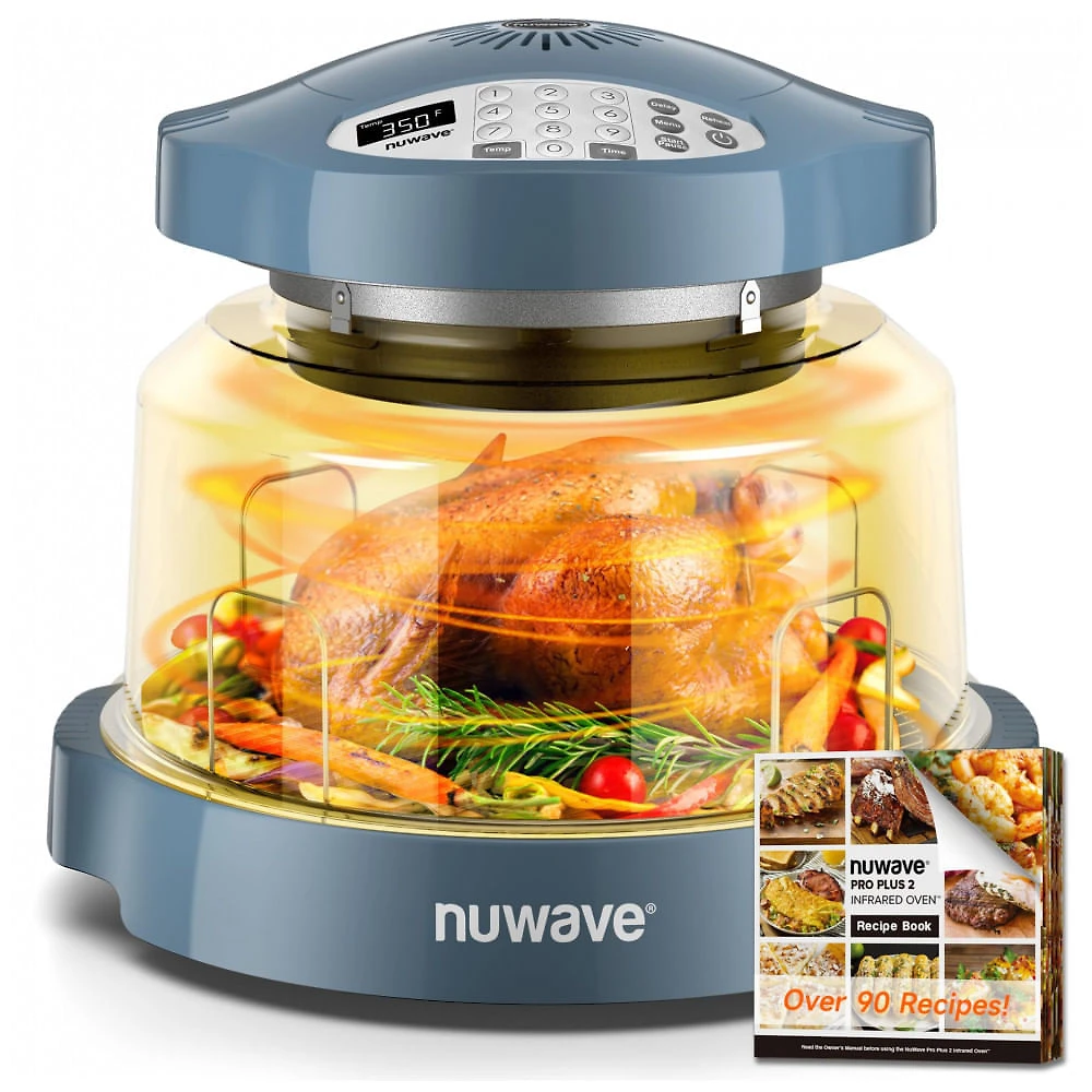 Forno Nuwave Oven Pro Plus 2 Air Fryer Azul Aconchegante Convecção Infravermelho Sem Descongelar 4,5 kg 120V