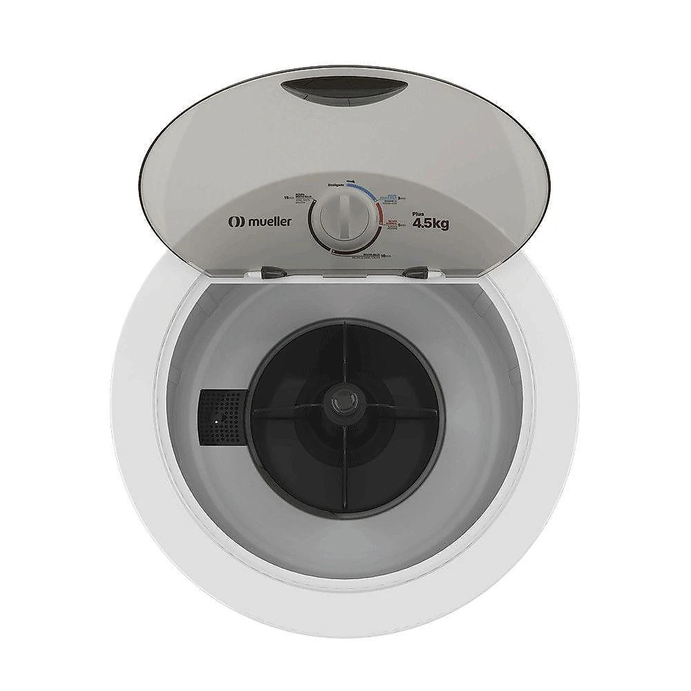 Tanquinho Plus 4.5 Kg Semiautomático Timer Mueller Branco 220V