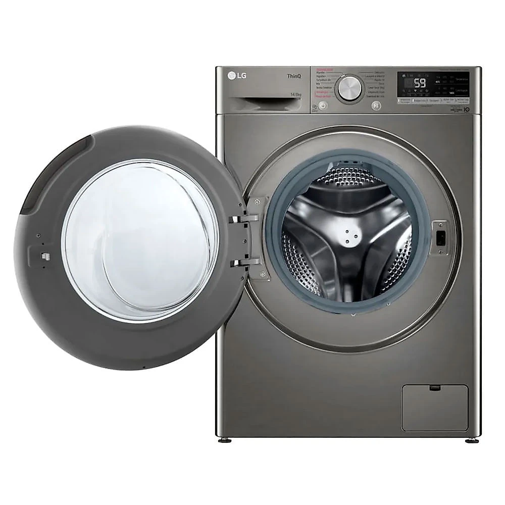 Lava e Seca Smart VC4 14Kg Inox Look com Inteligência Artificial AIDD CV5014PC4A LG Inox - 110V
