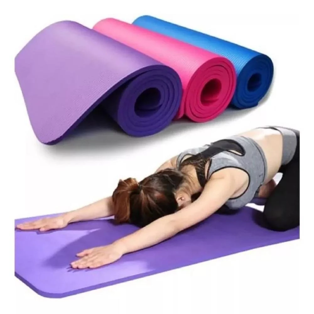Tapete Yoga Mat para Pilates Alongamentos Antiderrapante em PVC Utibom