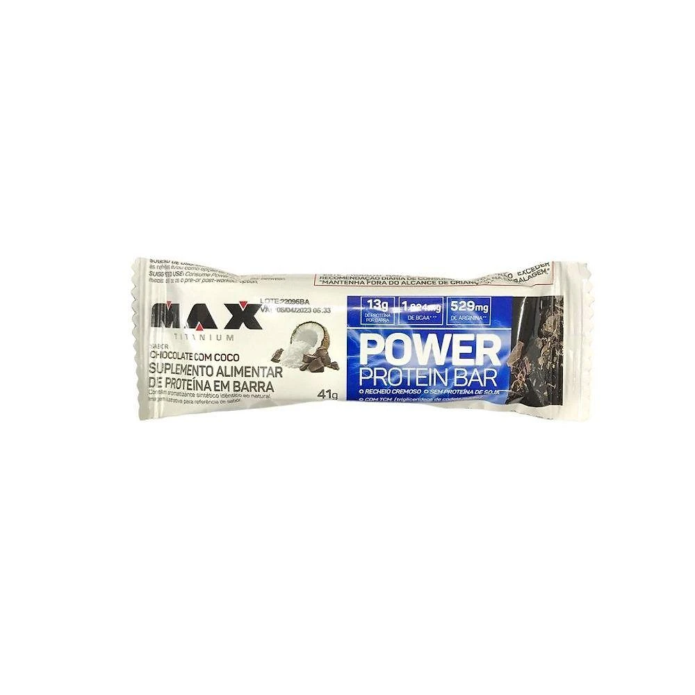 Power Protein Bar 41g Sabor Chocolate Com Coco