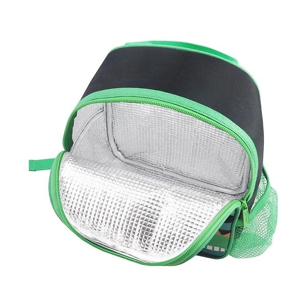 Conjunto De Mochila De Rodinha, Lancheira Térmica, Pote E Garrafa Pimpolhos Verde