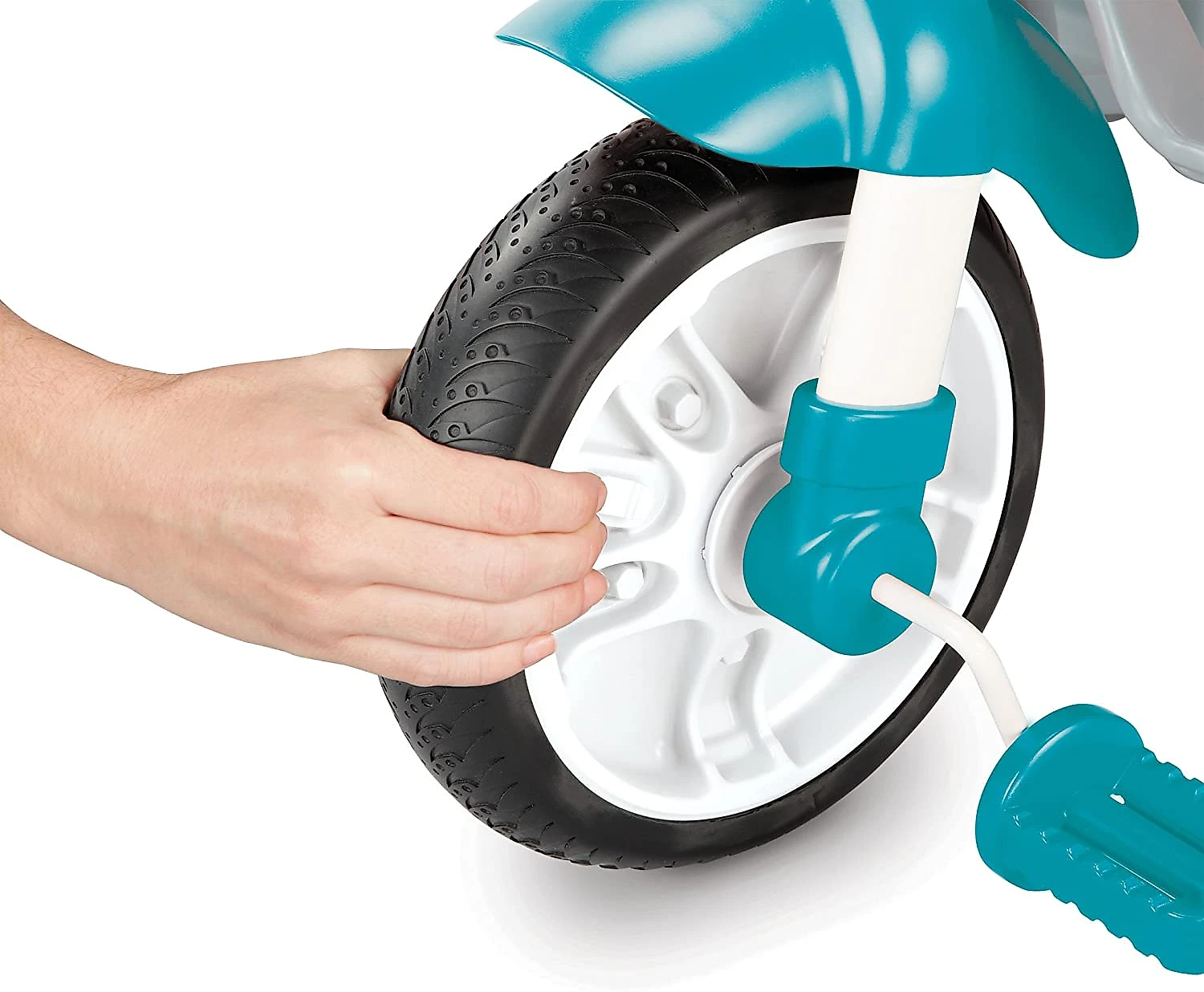 Little Tikes Triciclo de Passeio com 4 Estágios Proteção pa ra Sol e Porta Objetos Azul