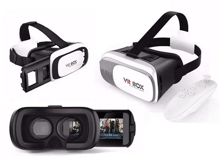 Miniatura Óculos VR Box 2.0 + Controle - Realidade Virtual 3D