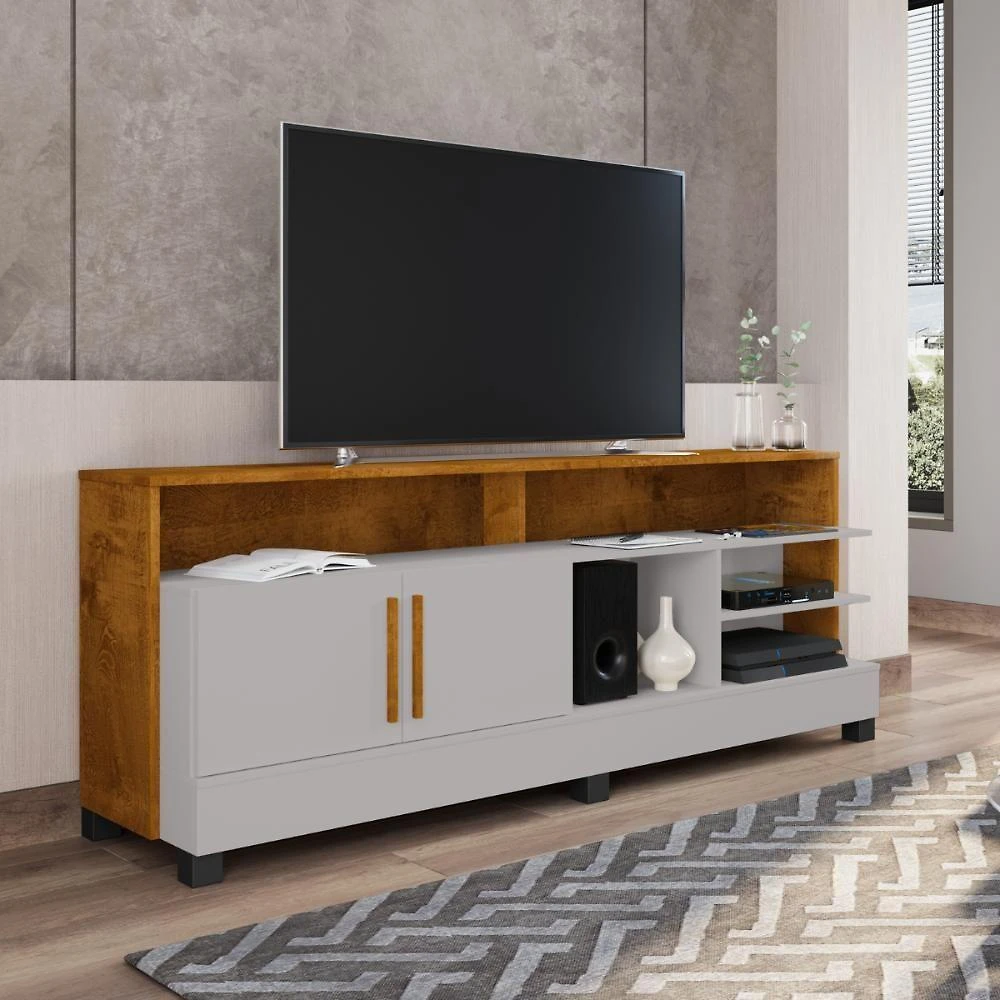 Miniatura Estante Para Tv 65 Polegadas Iracema Off White Nature