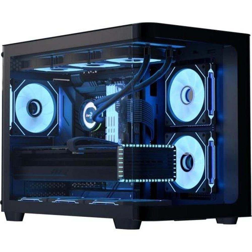Gabinete para Computador ATX P300C Mini Torre Micro ATX Mini-ITX Vidro Temperado ARGB Preto Aerocool