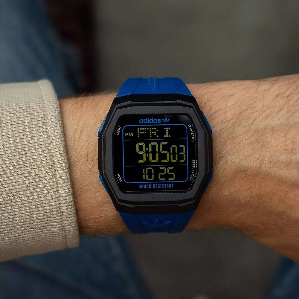 Relógio Adidas Tech One GMT AOST24565 Preto e Azul