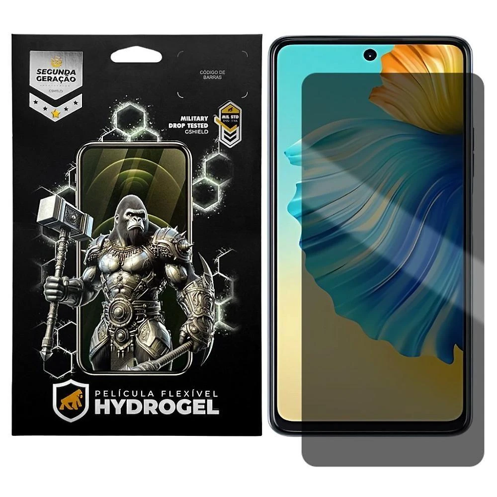 Película de Proteção Gshield para Tecno Camon 17 Pro Privacidade Hydrogel Transparente 1 Unidade