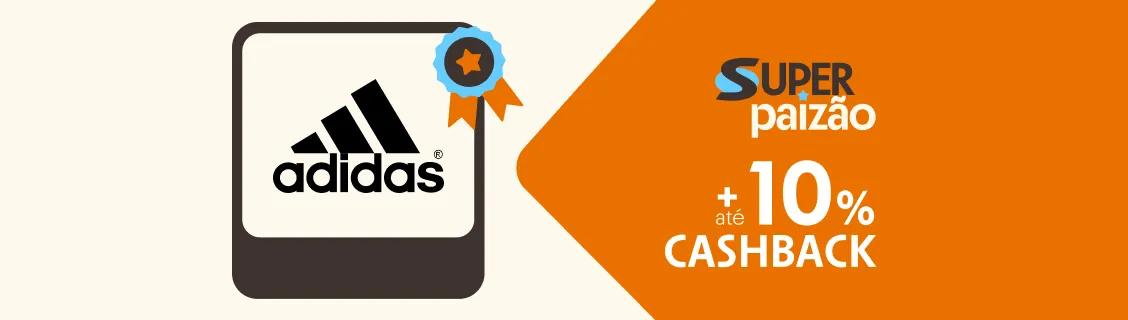 Adidas com até 10% de cashback