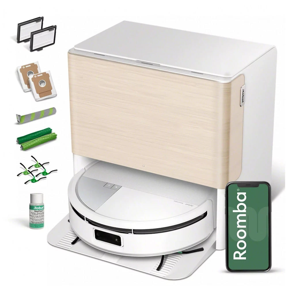 Robô Aspirador e Esfregão iRobot Roomba Max 705 com Dock AutoWash Branco LiDAR 120V