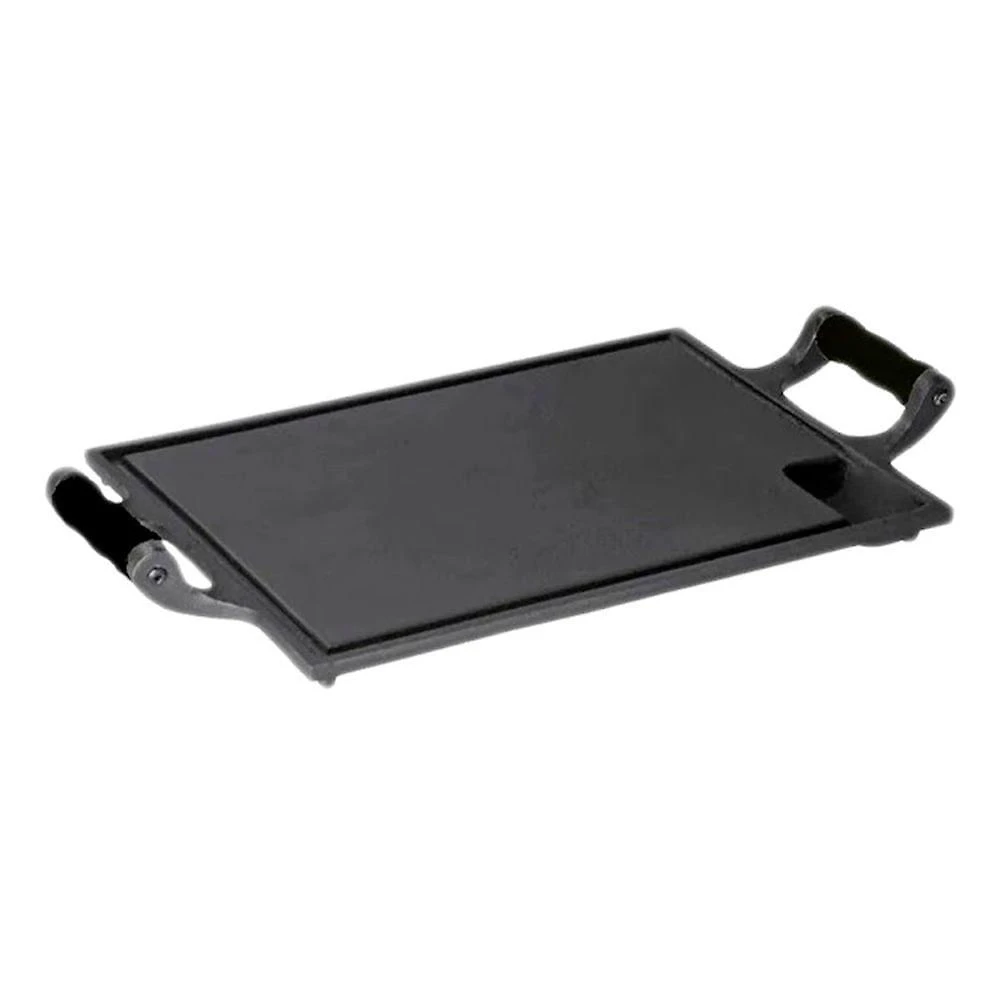 Bifeteira 93670-LB Chapa Ferro com Alça Silicone para Todos Fogões Incluindo Indução Preta Libaneza